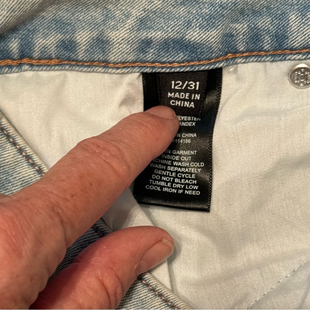 FRYE Womens Light Wash High Waisted Mom Jeans Size 12 - Picture 7 of 11